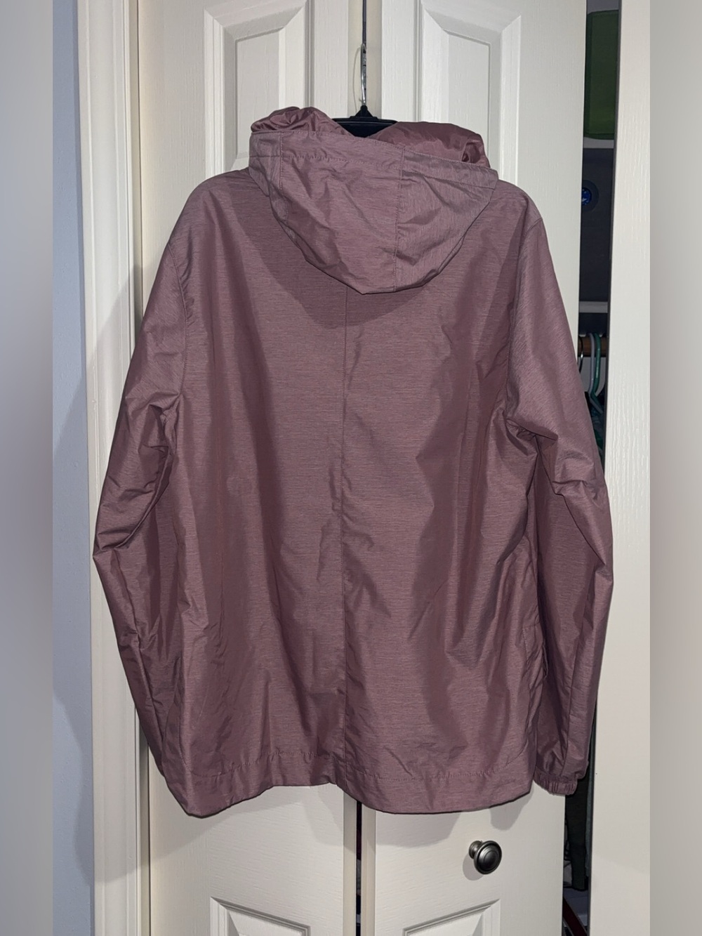 Columbia Women's Mauve Hooded Lightweight Rain Jacket - Picture 2 of 3